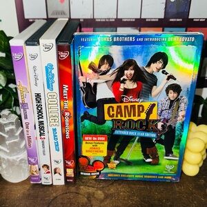 Disney Channel Movie Camp Rock Hannah Montana High School Musical DVD Bundle